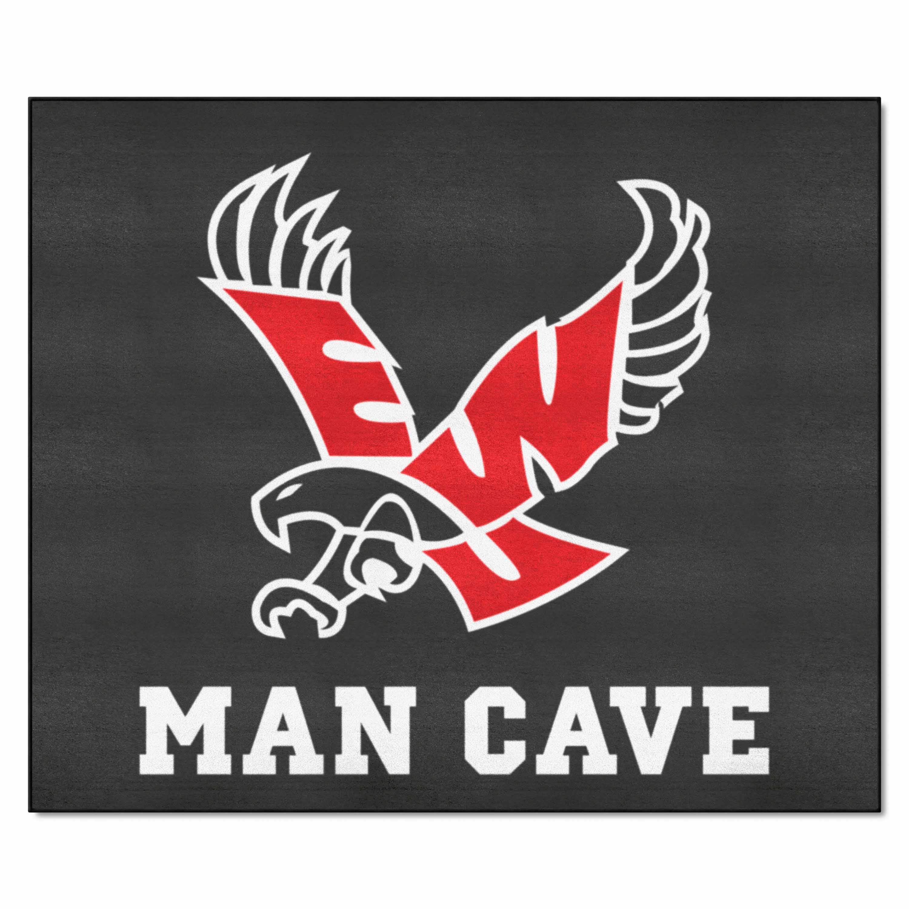 Eastern Washington Eagles Man Cave Tailgater Rug - 5ft. x 6ft., Black