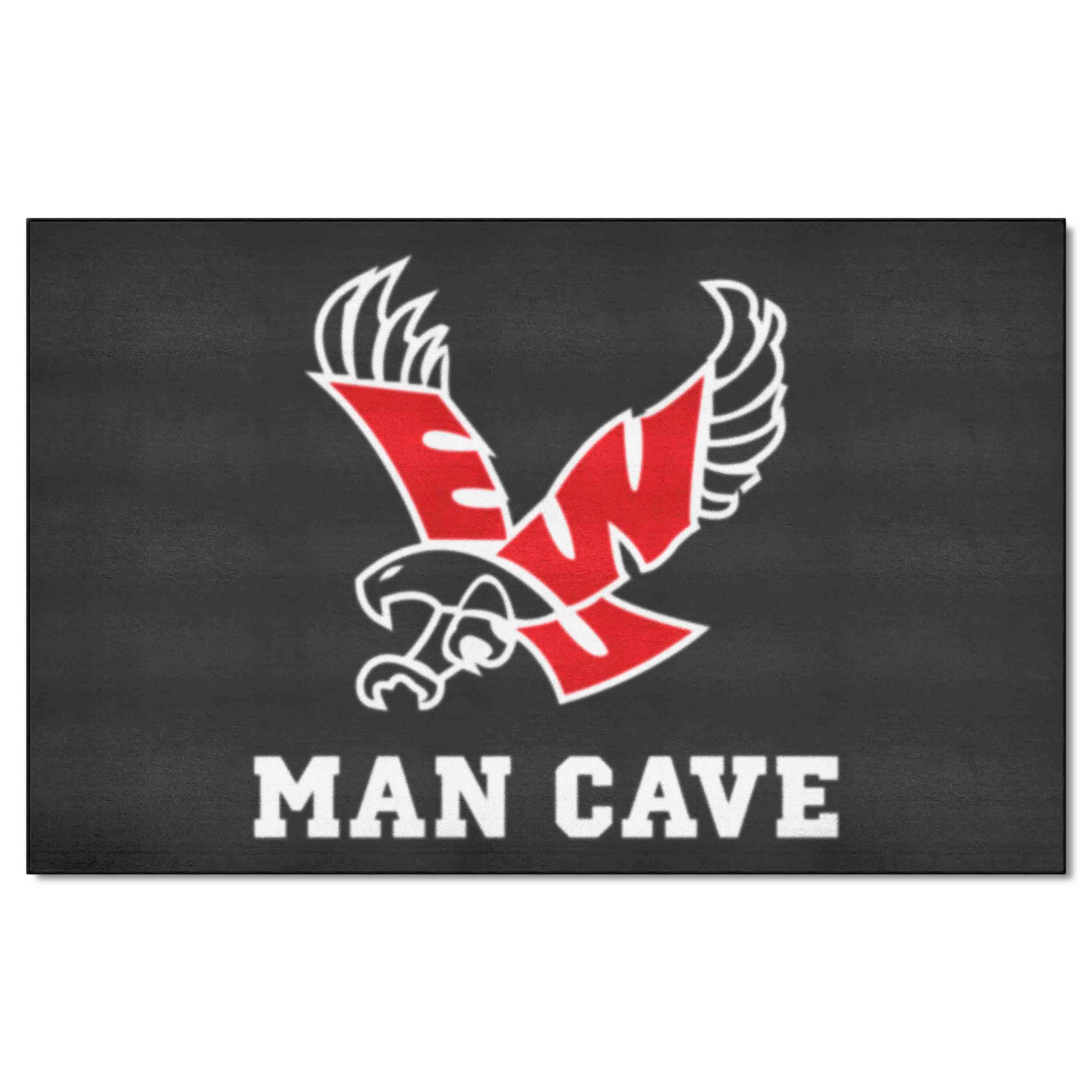 Eastern Washington Eagles Man Cave Ulti-Mat Rug - 5ft. x 8ft., Black