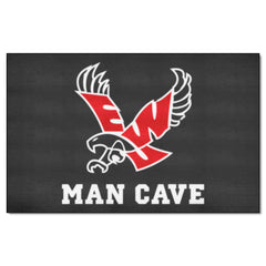 Eastern Washington Eagles Man Cave Ulti-Mat Rug - 5ft. x 8ft., Black