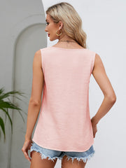 V-Neck Wide Strap Tank - Flyclothing LLC