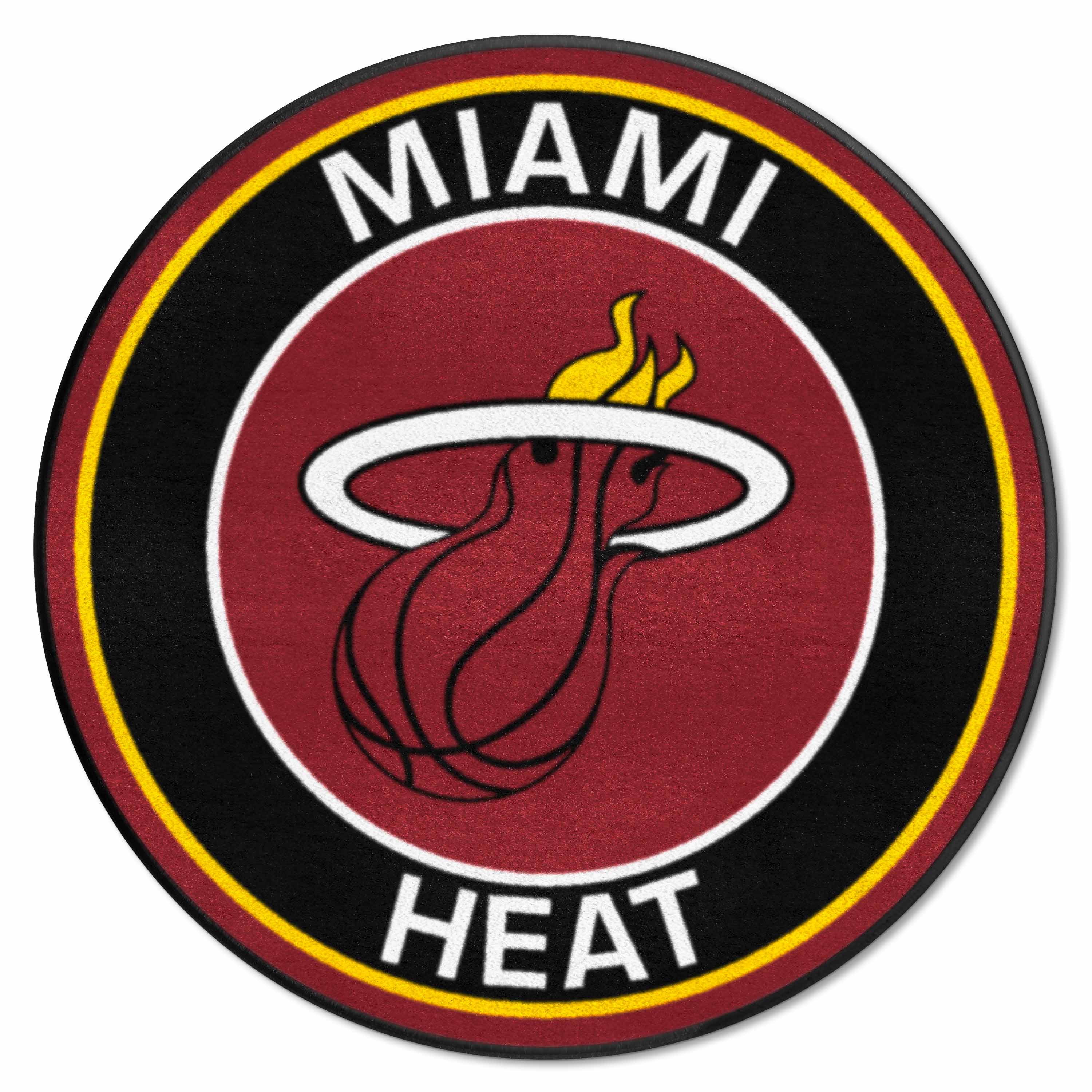 Miami Heat Roundel Rug - 27in. Diameter