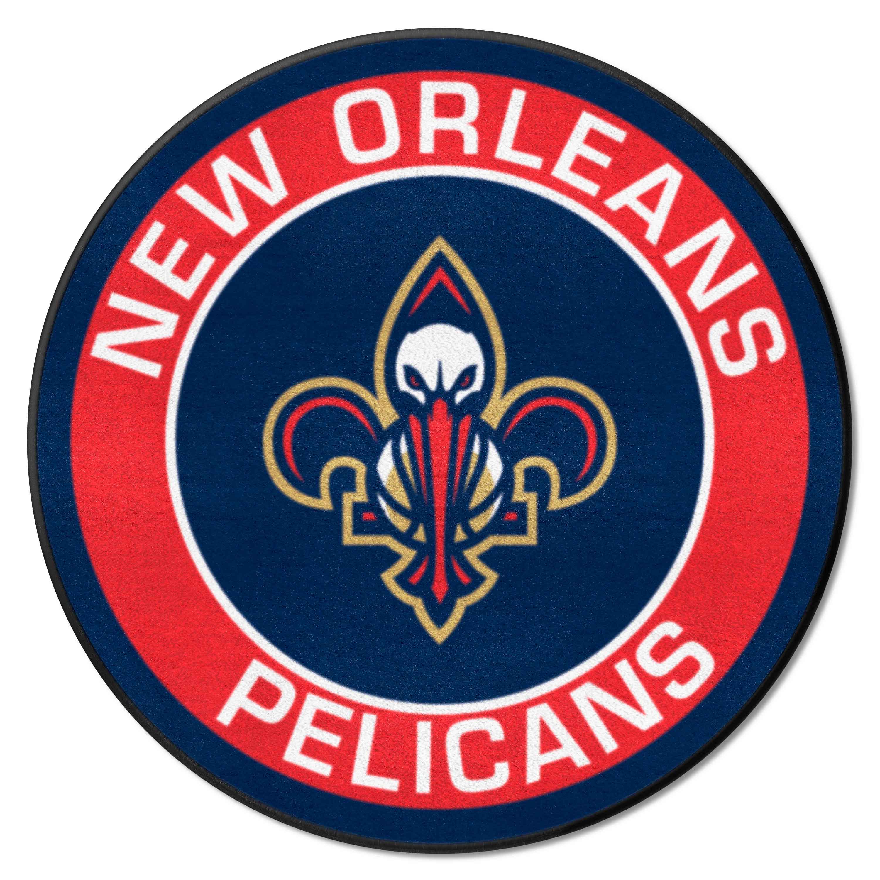 New Orleans Pelicans Roundel Rug - 27in. Diameter - New Orleans Pelicans