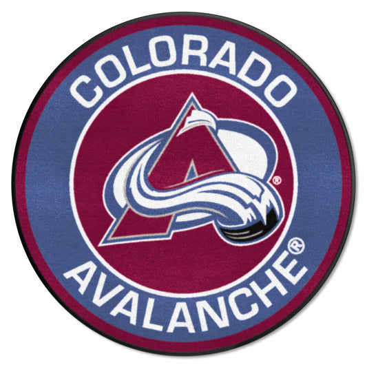 Colorado Avalanche Roundel Rug - 27in. Diameter - Colorado Avalanche