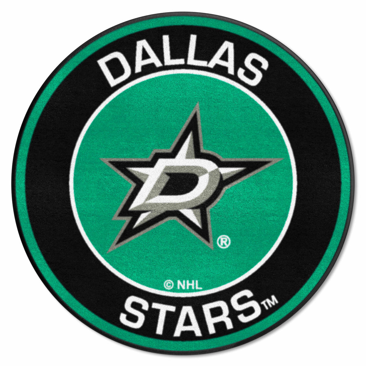 Dallas Stars Roundel Rug - 27in. Diameter - Dallas Stars