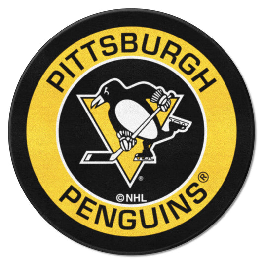 Pittsburgh Penguins Roundel Rug - 27in. Diameter