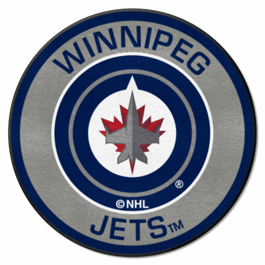 Winnipeg Jets Roundel Rug - 27in. Diameter