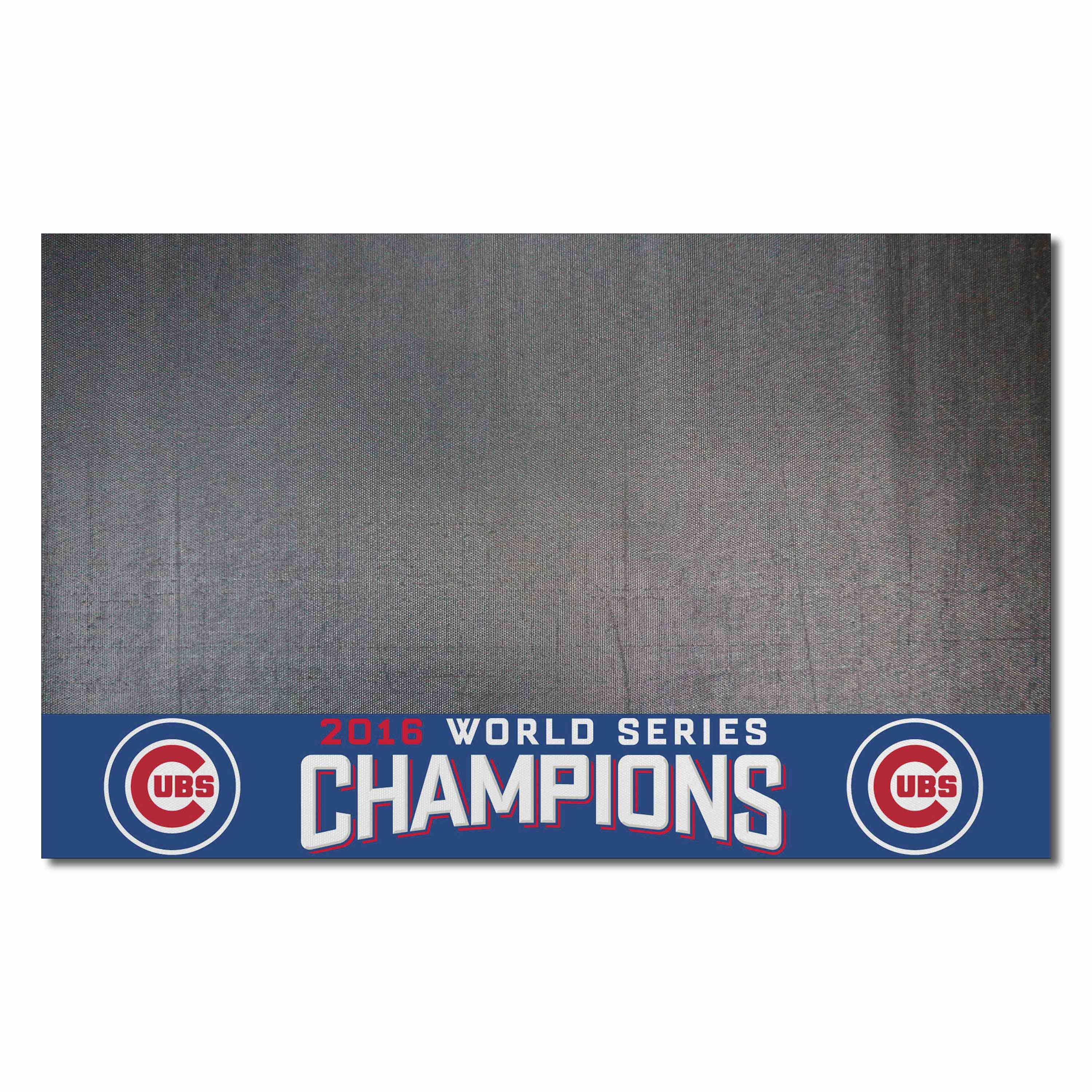 Chicago Cubs 2016 World Series Champions Vinyl Grill Mat - 26in. x 42in. - Chicago Cubs