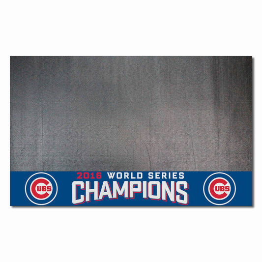 Chicago Cubs 2016 World Series Champions Vinyl Grill Mat - 26in. x 42in. - Chicago Cubs