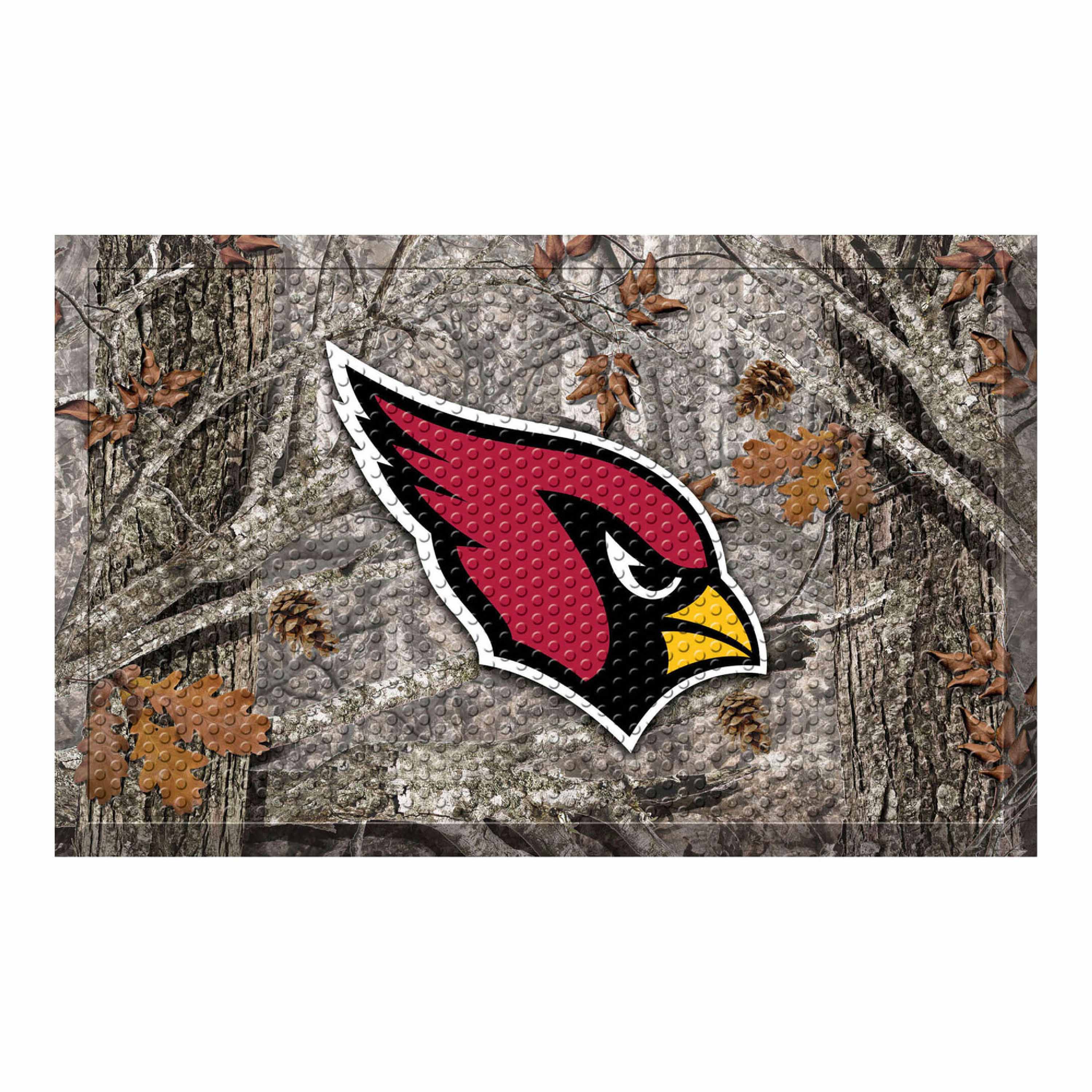 Arizona Cardinals Rubber Scraper Door Mat Camo