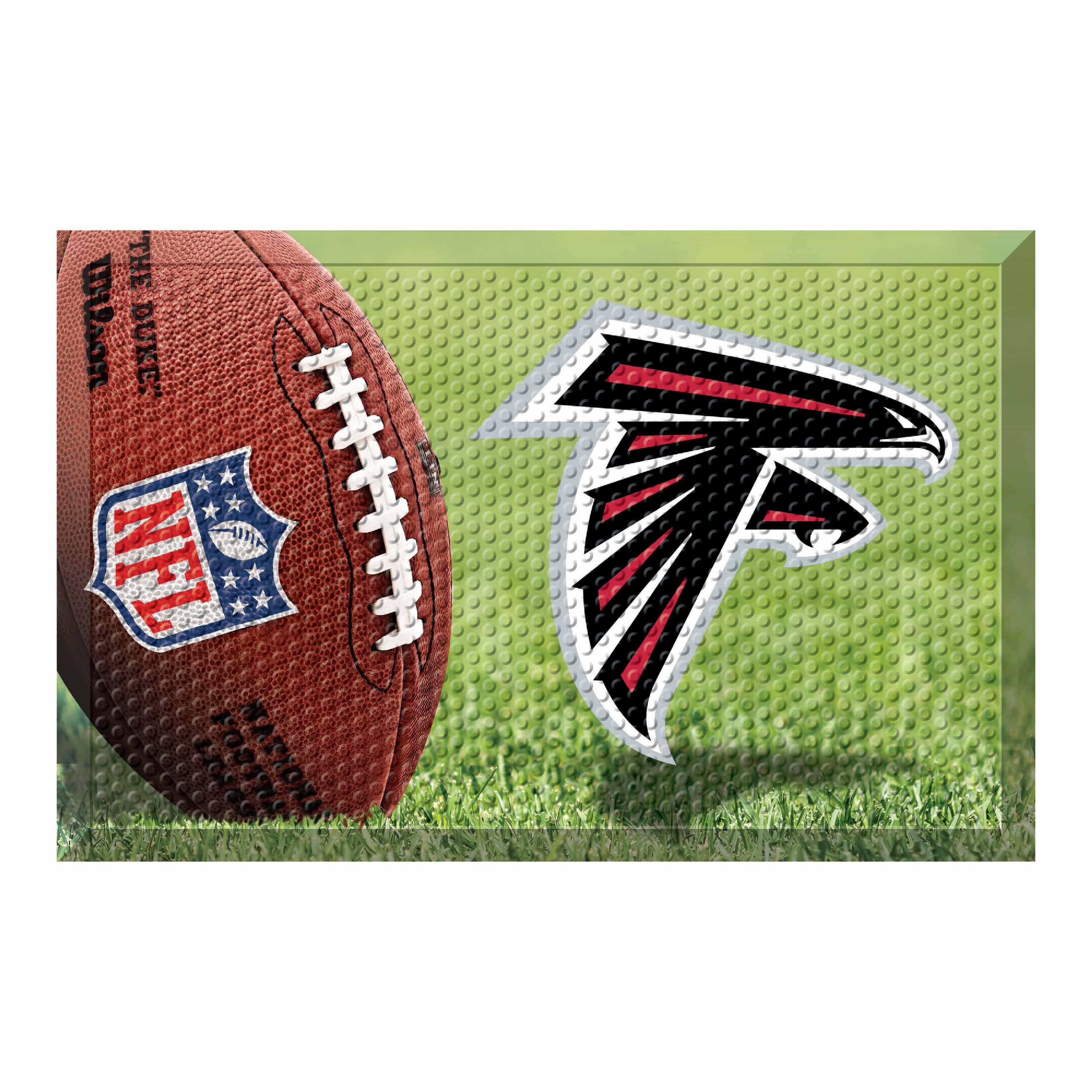 Atlanta Falcons Rubber Scraper Door Mat - Atlanta Falcons