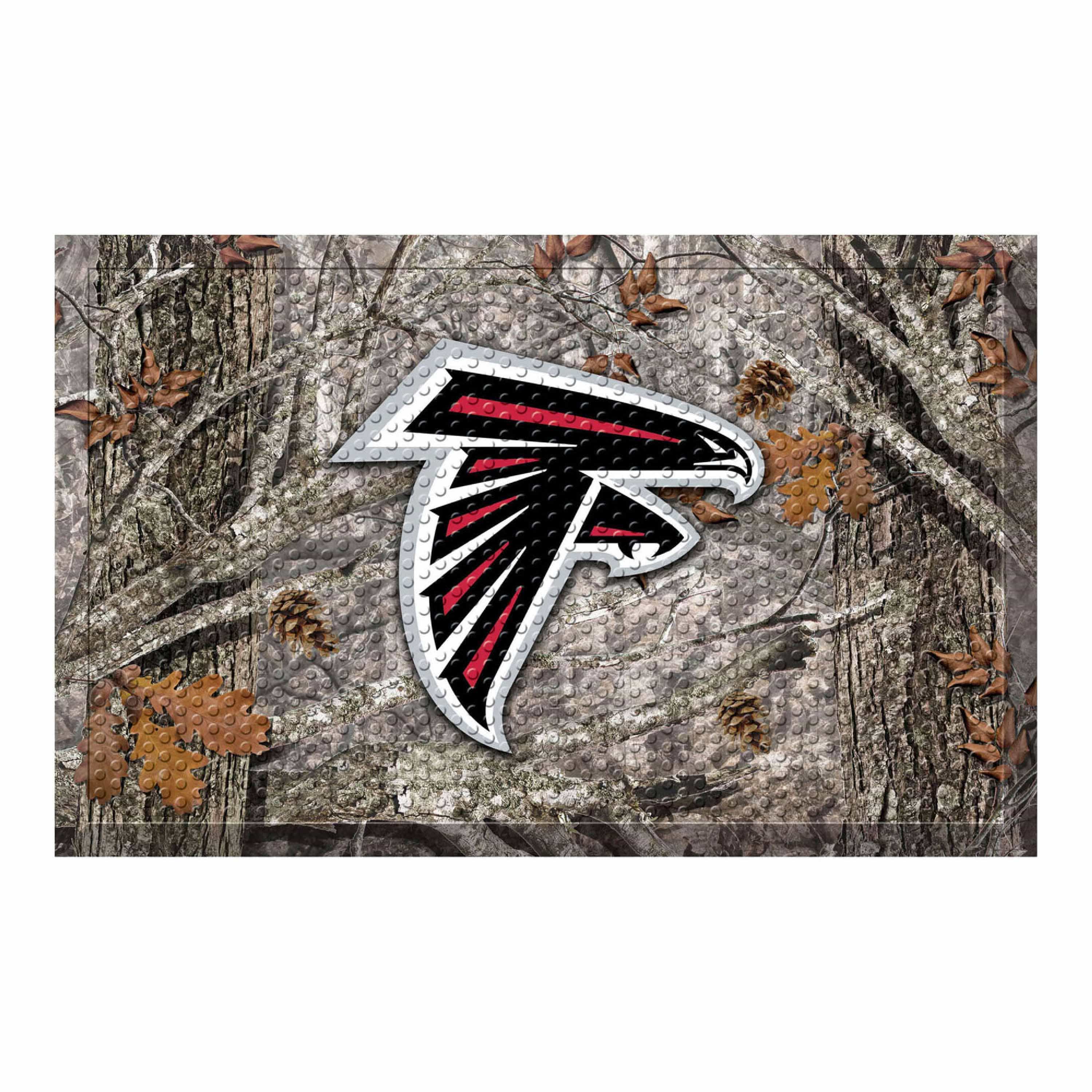 Atlanta Falcons Rubber Scraper Door Mat Camo