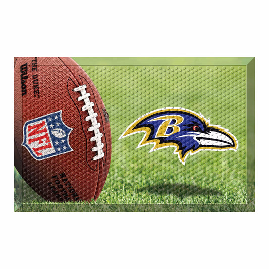 Baltimore Ravens Rubber Scraper Door Mat - Baltimore Ravens