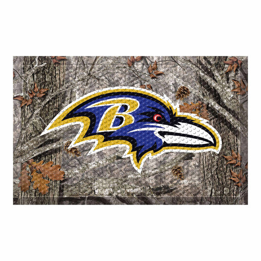 Baltimore Ravens Rubber Scraper Door Mat Camo - Baltimore Ravens