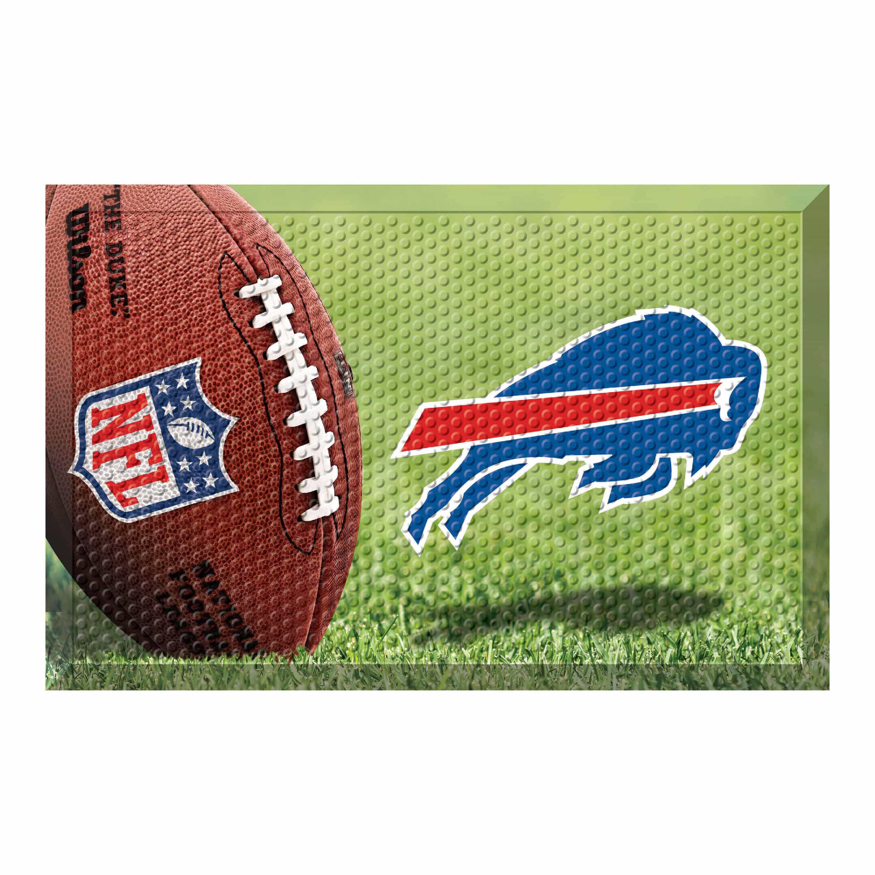 Buffalo Bills Rubber Scraper Door Mat - Buffalo Bills