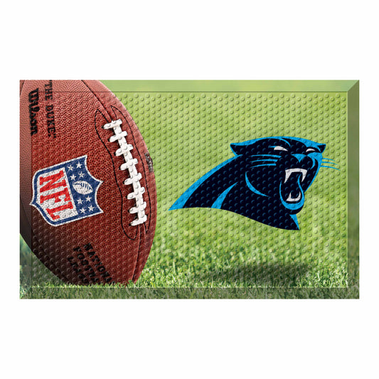 Carolina Panthers Rubber Scraper Door Mat - Carolina Panthers