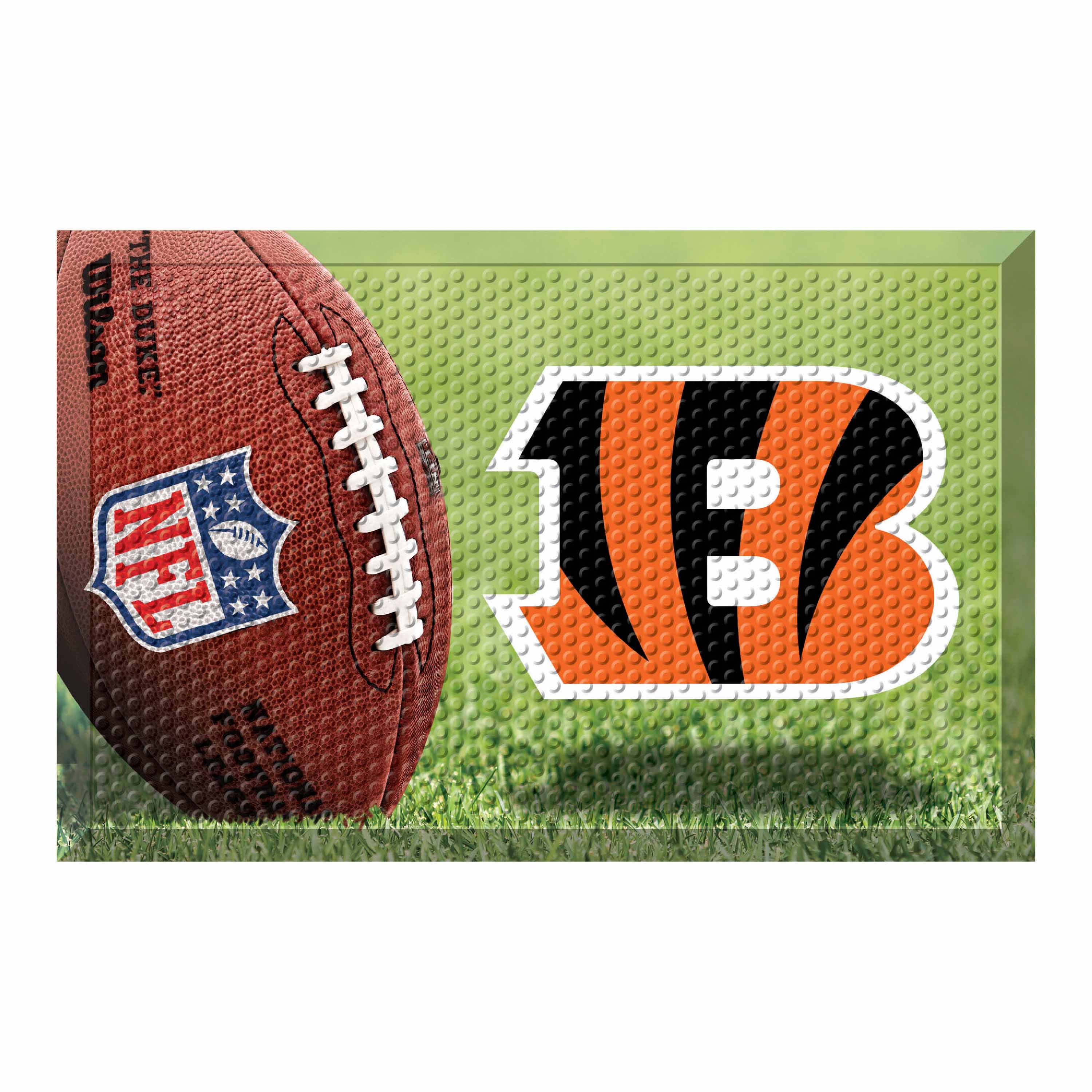 Cincinnati Bengals Rubber Scraper Door Mat