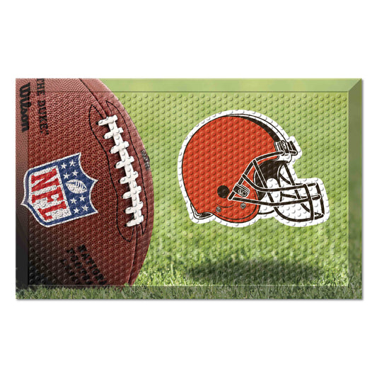 Cleveland Browns Rubber Scraper Door Mat - Cleveland Browns