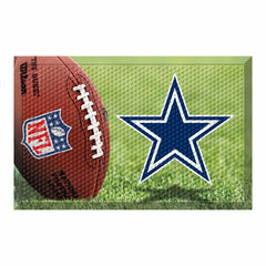 Dallas Cowboys Rubber Scraper Door Mat