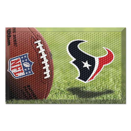 Houston Texans Rubber Scraper Door Mat - Houston Texans