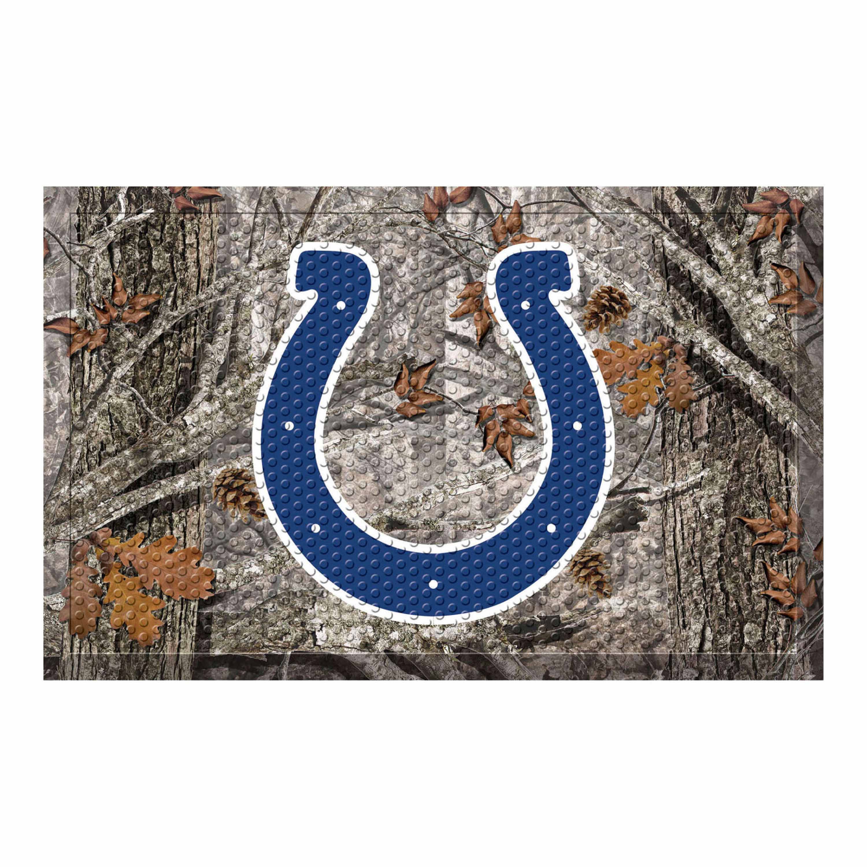 Indianapolis Colts Rubber Scraper Door Mat Camo