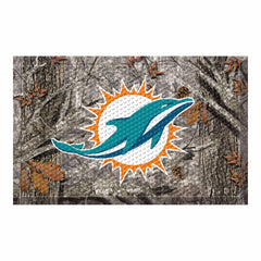 Miami Dolphins Rubber Scraper Door Mat Camo