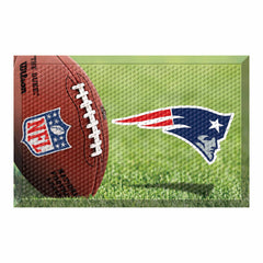 New England Patriots Rubber Scraper Door Mat