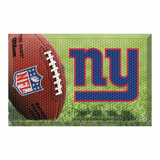 New York Giants Rubber Scraper Door Mat - New York Giants