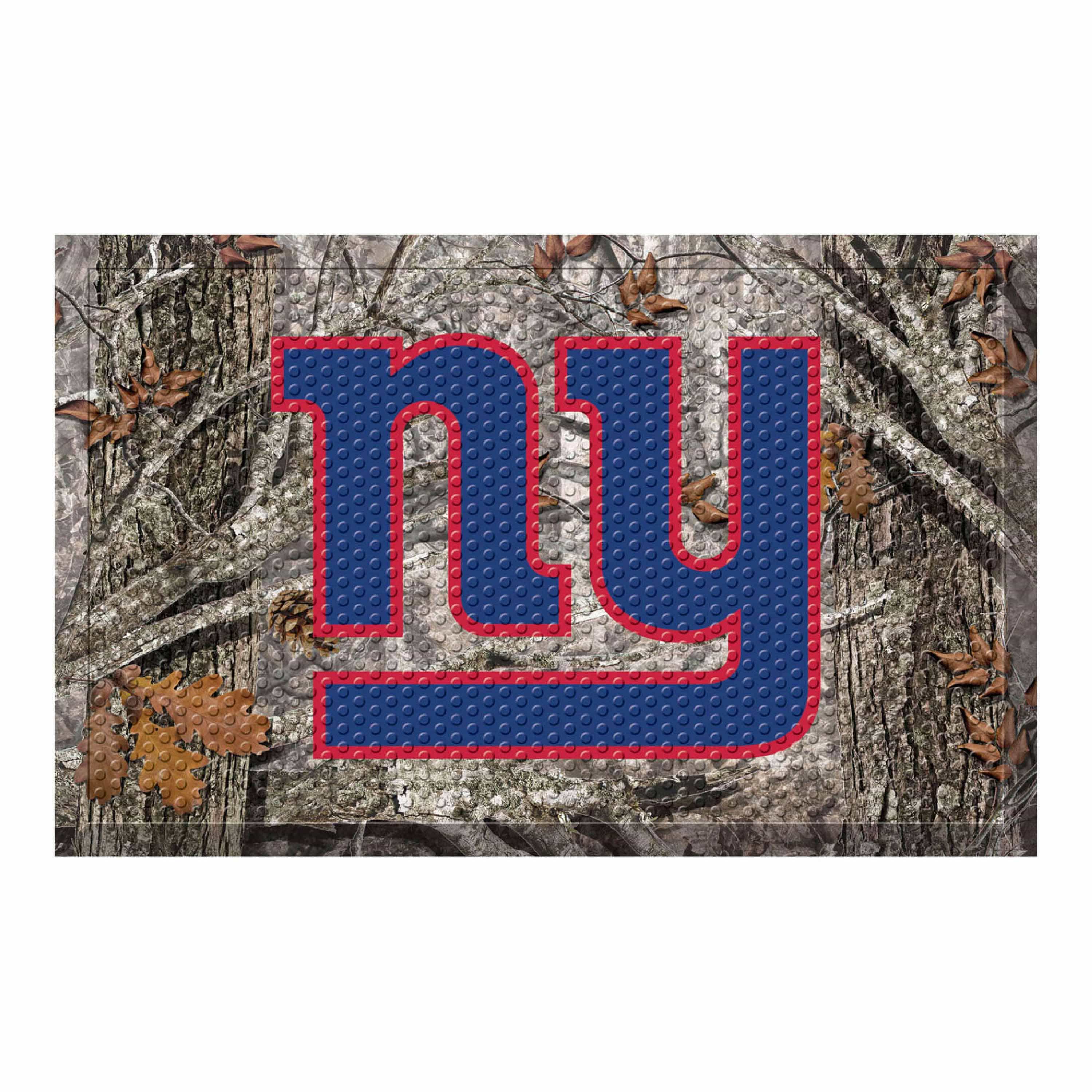 New York Giants Rubber Scraper Door Mat Camo