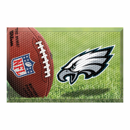 Philadelphia Eagles Rubber Scraper Door Mat