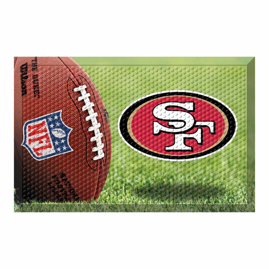 San Francisco 49ers Rubber Scraper Door Mat