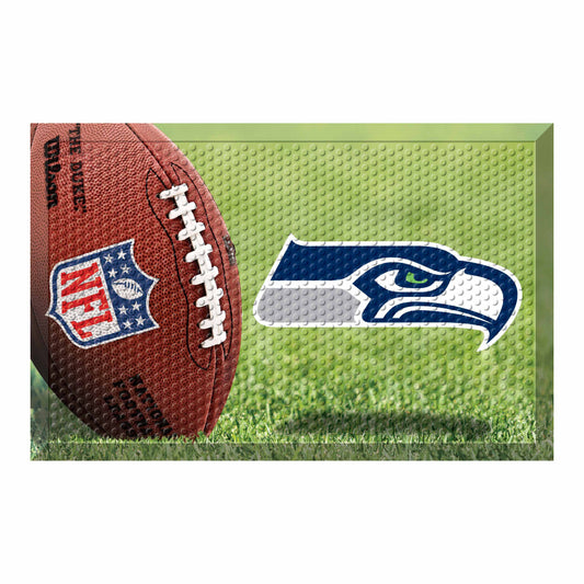 Seattle Seahawks Rubber Scraper Door Mat