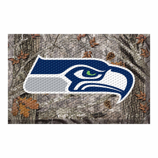 Seattle Seahawks Rubber Scraper Door Mat Camo