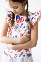 SALE Party in the USA S/S Ruffle Tee