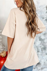 Nutcracker Round Neck Half Sleeve T-Shirt - Trendsi