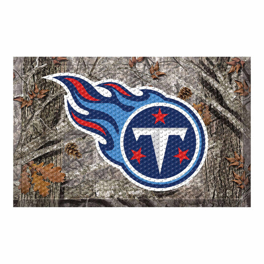 Tennessee Titans Rubber Scraper Door Mat Camo