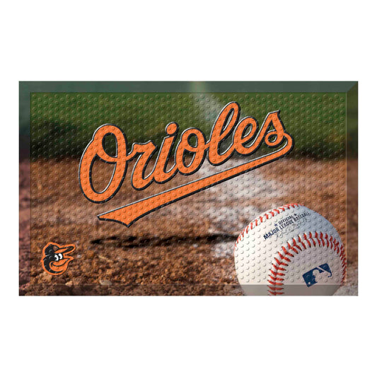 Baltimore Orioles Rubber Scraper Door Mat - Baltimore Orioles