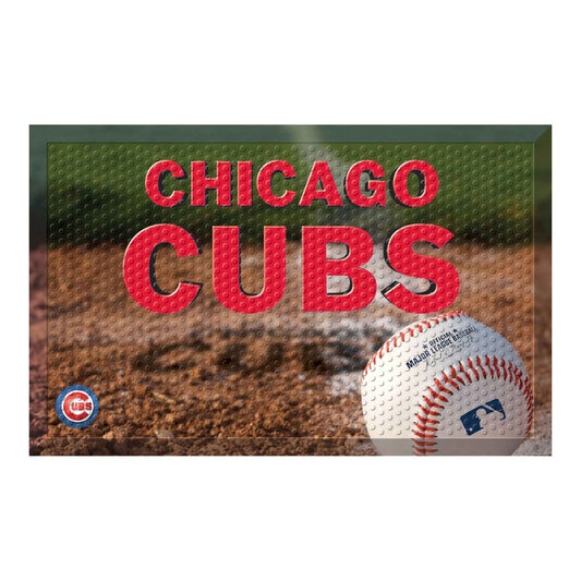 Chicago Cubs Rubber Scraper Door Mat - Chicago Cubs