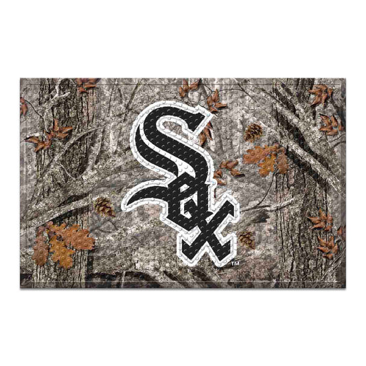 Chicago White Sox Rubber Scraper Door Mat Camo - Chicago White Sox