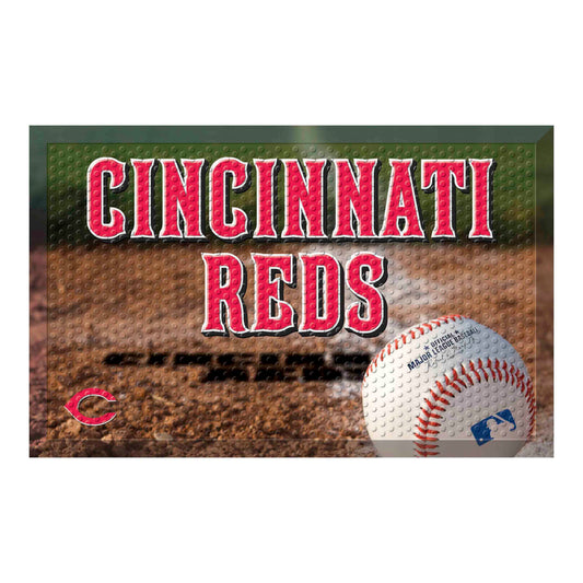 Cincinnati Reds Rubber Scraper Door Mat - Cincinnati Reds