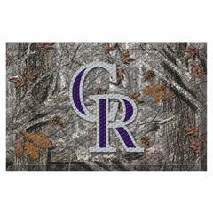 Colorado Rockies Rubber Scraper Door Mat Camo