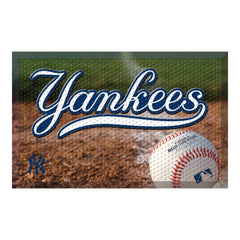 New York Yankees Rubber Scraper Door Mat - New York Yankees