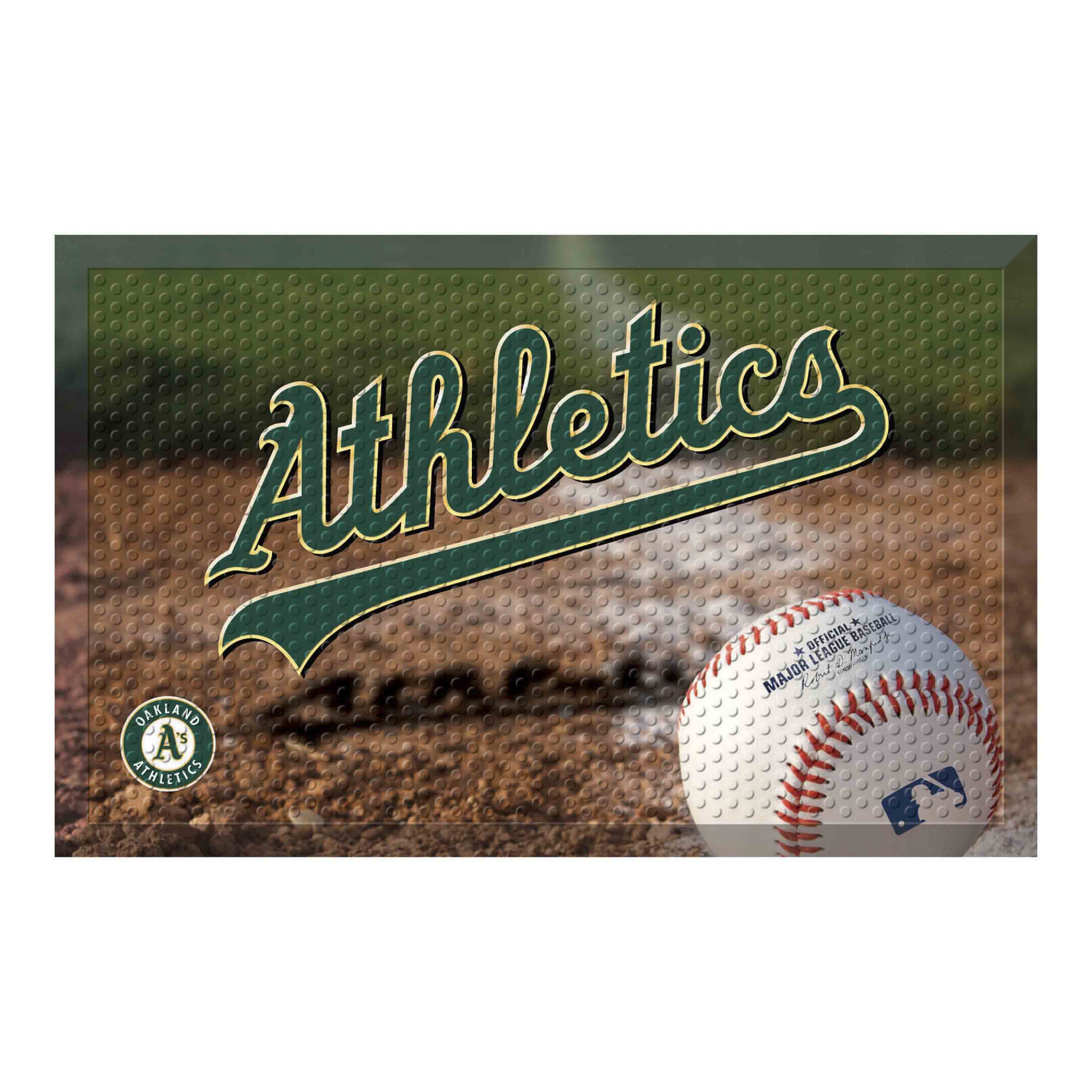 Oakland Athletics Rubber Scraper Door Mat