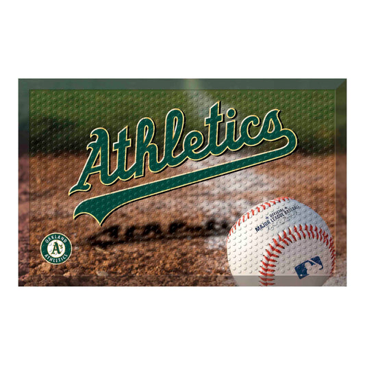 Oakland Athletics Rubber Scraper Door Mat - Oakland Athletics