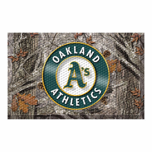 Oakland Athletics Rubber Scraper Door Mat Camo - Oakland Athletics