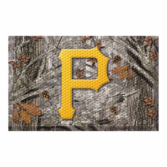 Pittsburgh Pirates Rubber Scraper Door Mat Camo