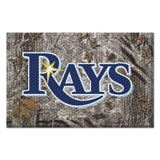 Tampa Bay Rays Rubber Scraper Door Mat Camo