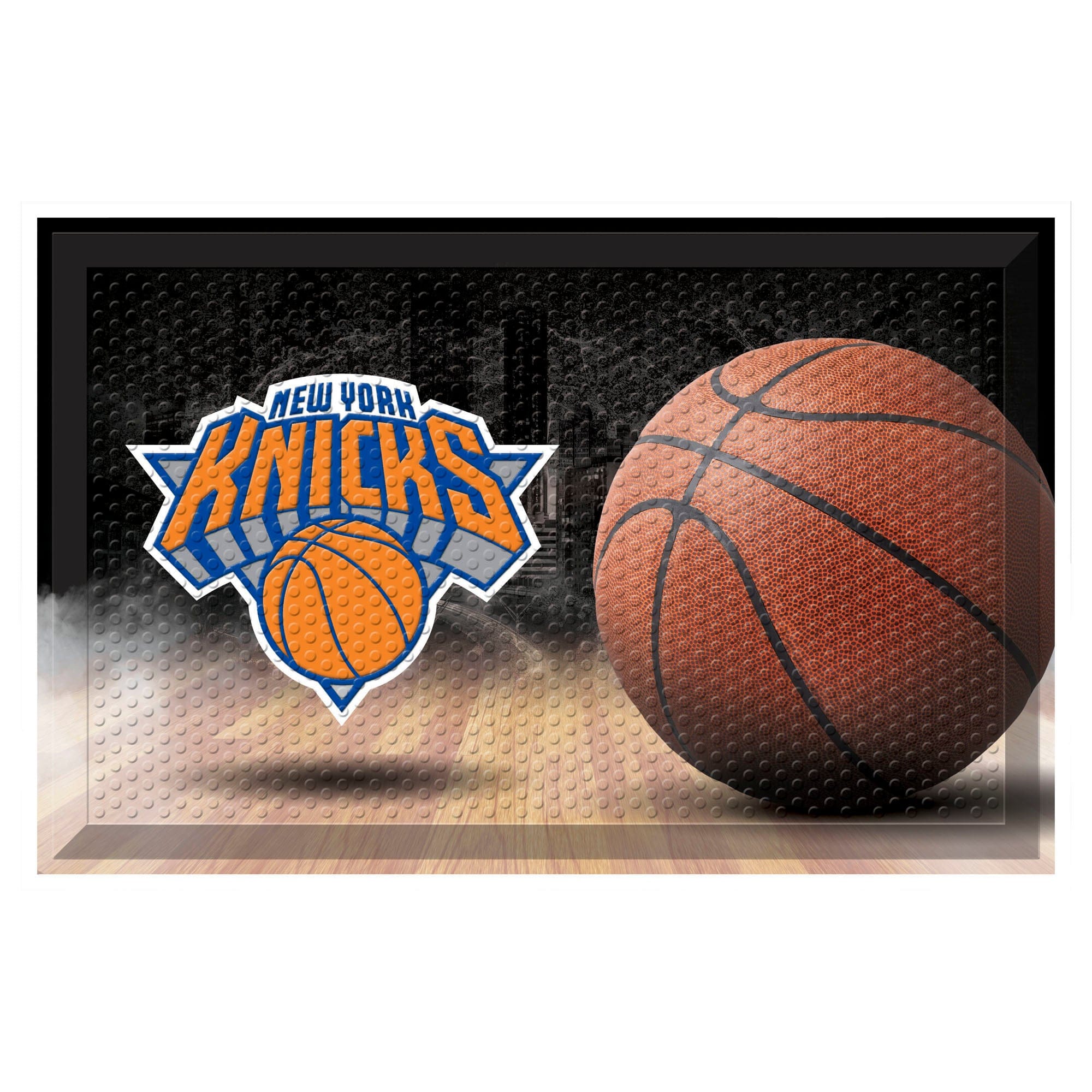 New York Knicks Rubber Scraper Door Mat - New York Knicks