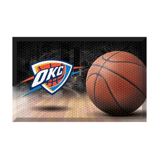 Oklahoma City Thunder Rubber Scraper Door Mat