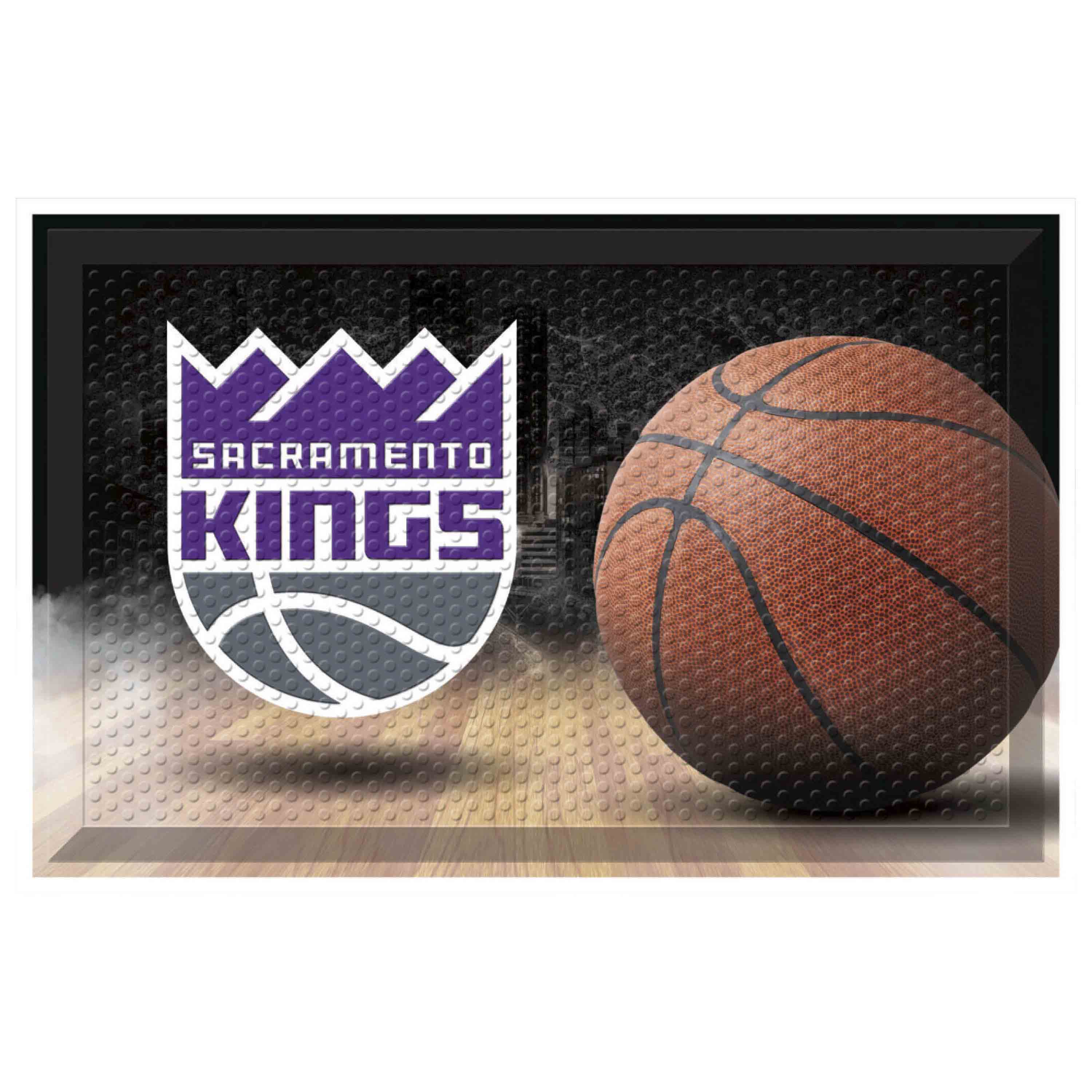 Sacramento Kings Rubber Scraper Door Mat - Sacramento Kings