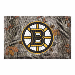 Boston Bruins Rubber Scraper Door Mat Camo - Boston Bruins